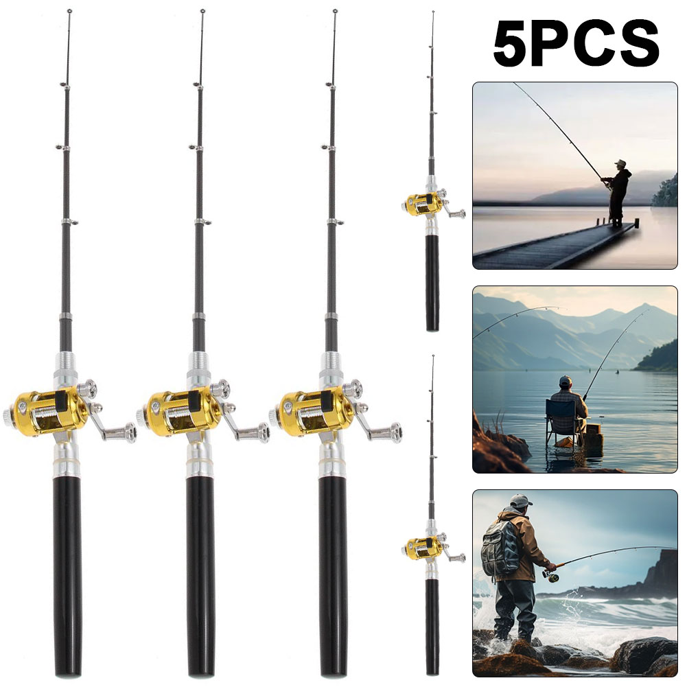 5 Adet 2Mini Taşınabilir Cep B - Fishing Rod Combo incelemesi ve fiyatı